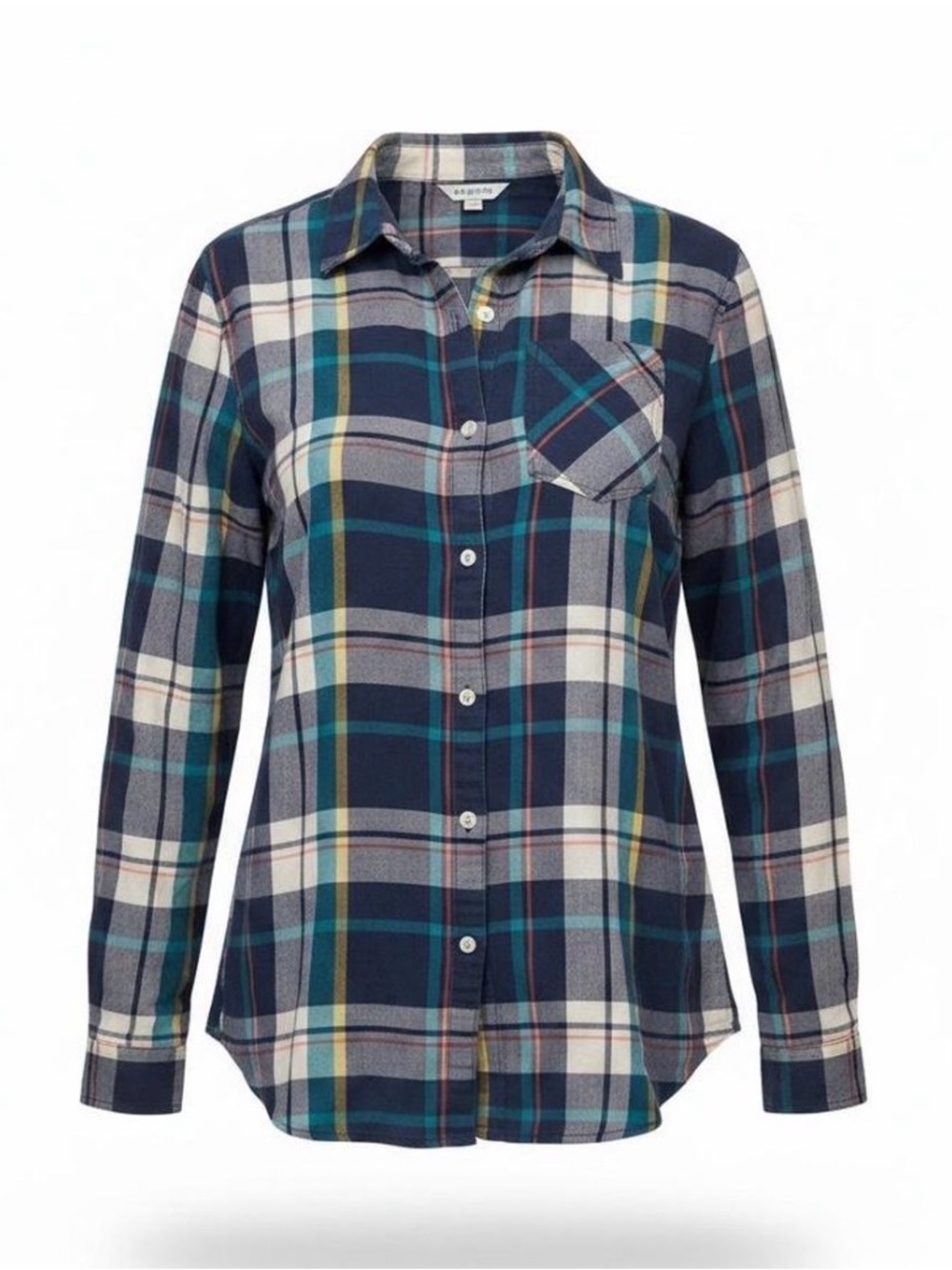 Old Navy "The Classic Fit" Plaid Shirt - Navy/Teal Size XXLT